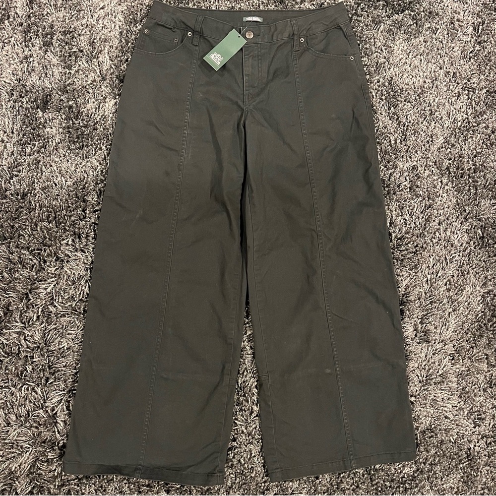 🌺NWT WILD FABLE BLACK WIDE LEG UTILITY PANTS SIZE MEDIUM🌺 - Picture 2 of 6